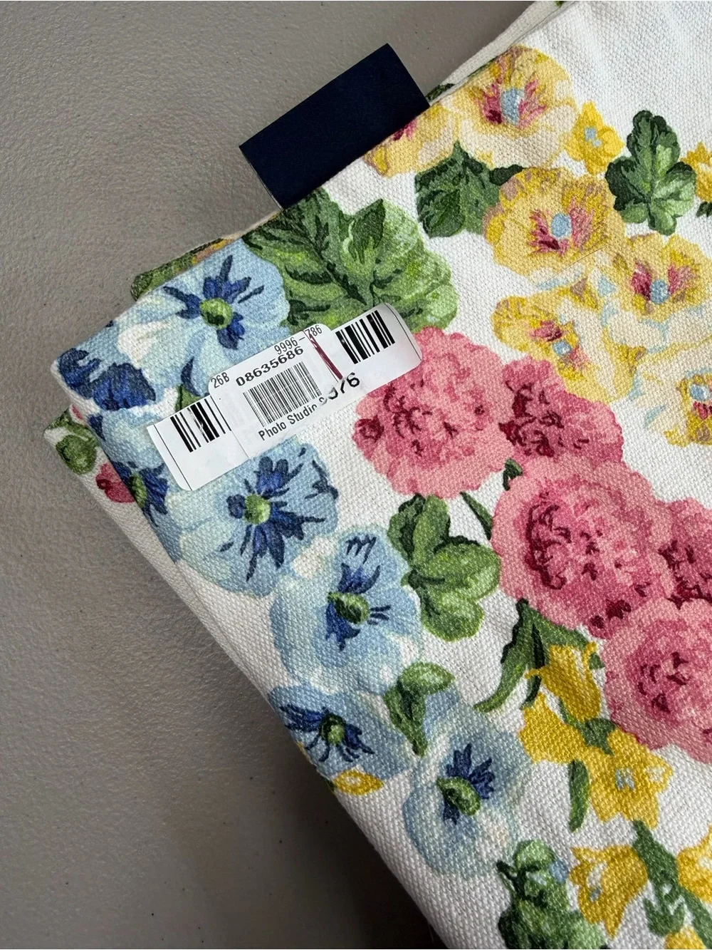Sanderson x Mark & Graham Floral Lumbar Pillow Cover Pink Yellow Blue